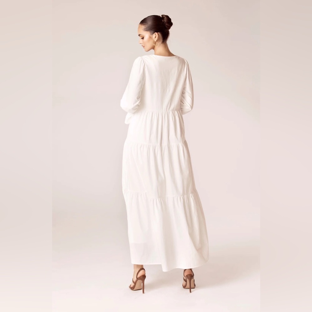 VEILED 🔹 White Maxi Dress - Picture 6 of 7